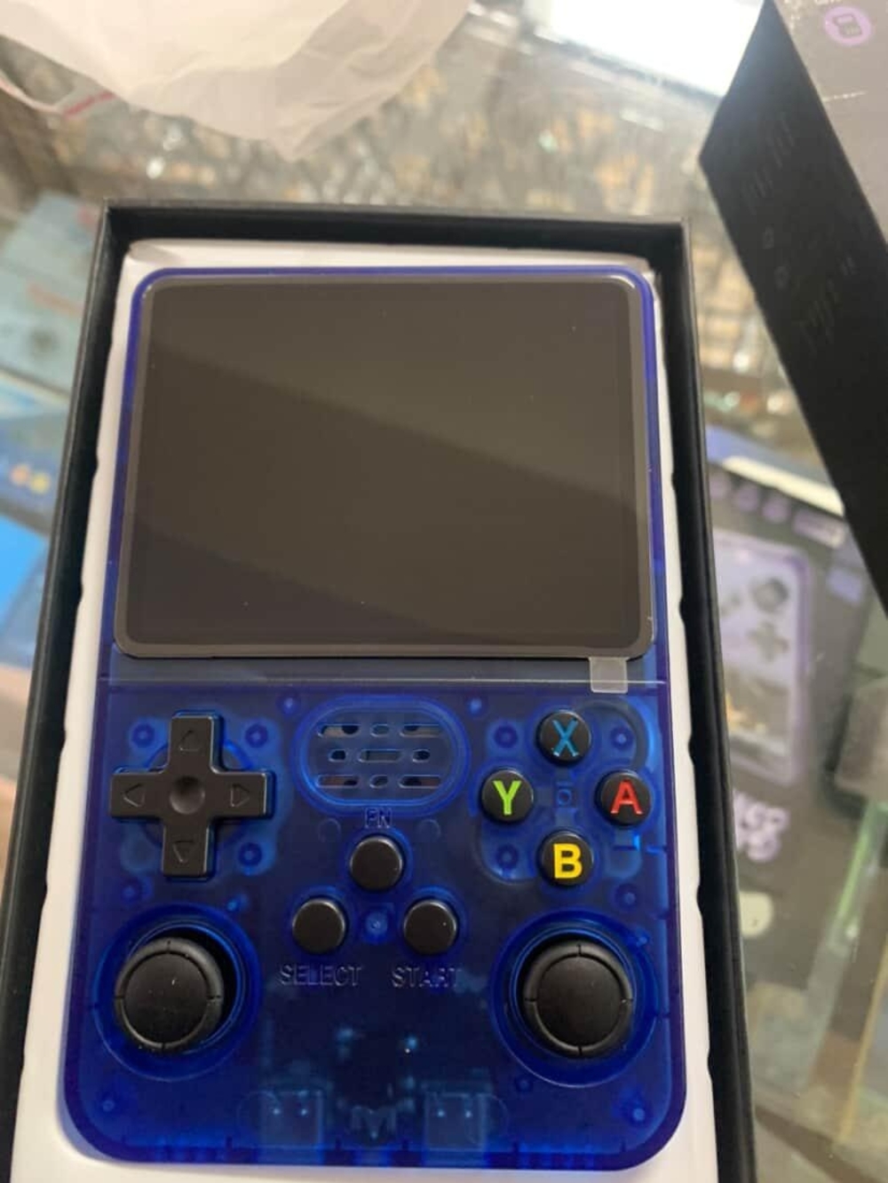 Blue Handheld Retro Portable Gaming Console